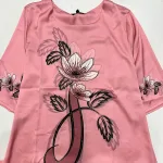 Đồ bộ trung niên đính đá la tin quần dài in bông có 3 size