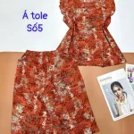 Đồ bộ vải á tole số 5 quần lửng áo sát nách bèo