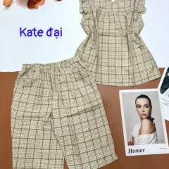 Đồ bộ vải kate form đại quần lửng áo sát nách bèo
