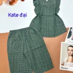 Đồ bộ vải kate form đại quần lửng áo sát nách bèo