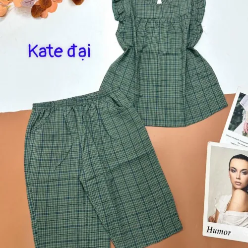Đồ bộ vải kate form đại quần lửng áo sát nách bèo
