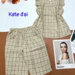 Đồ bộ vải kate form đại quần lửng áo sát nách bèo