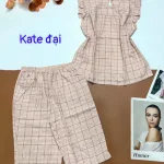 Đồ bộ vải kate form đại quần lửng áo sát nách bèo