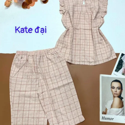 Đồ bộ vải kate form đại quần lửng áo sát nách bèo