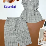 Đồ bộ vải kate form đại quần lửng áo sát nách bèo