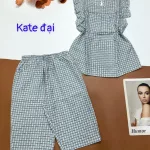 Đồ bộ vải kate form đại quần lửng áo sát nách bèo