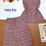 Đồ bộ vải kate form đại quần lửng áo sát nách bèo