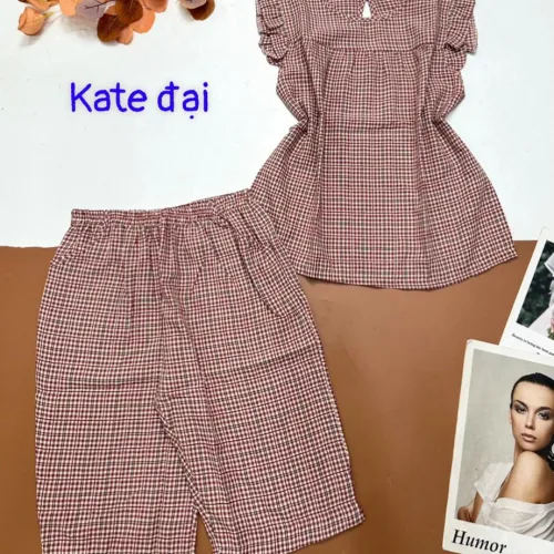 Đồ bộ vải kate form đại quần lửng áo sát nách bèo