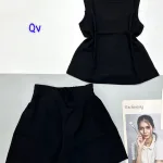 Đồ bộ vải kate mặc nhà  áo sách nách trơn