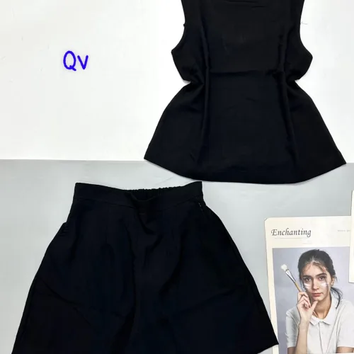 Đồ bộ vải kate mặc nhà  áo sách nách trơn