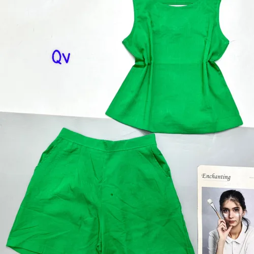 Đồ bộ vải kate mặc nhà  áo sách nách trơn