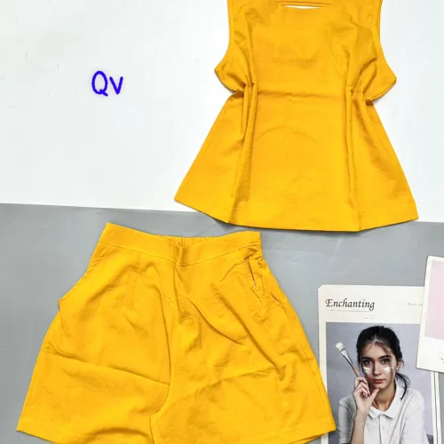 Đồ bộ vải kate mặc nhà  áo sách nách trơn