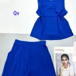 Đồ bộ vải kate mặc nhà  áo sách nách trơn