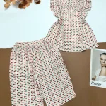 Đồ bộ vải kate mặc nhà quần lửng áo sát nách bèo