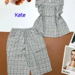 Đồ bộ vải kate quần lửng áo sát nách bèo