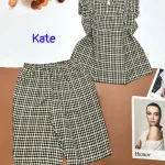 Đồ bộ vải kate quần lửng áo sát nách bèo