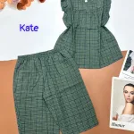 Đồ bộ vải kate quần lửng áo sát nách bèo
