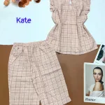 Đồ bộ vải kate quần lửng áo sát nách bèo