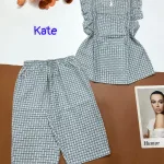 Đồ bộ vải kate quần lửng áo sát nách bèo