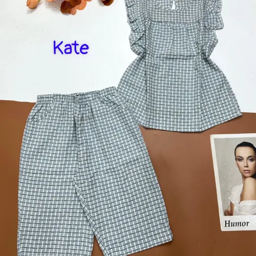 Đồ bộ vải kate quần lửng áo sát nách bèo