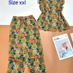 Đồ bộ vải tole áo sát nách quần lửng nhiều hoạ tiết