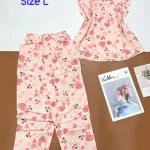 Đồ bộ vải tole áo sát nách quần lửng nhiều hoạ tiết size l