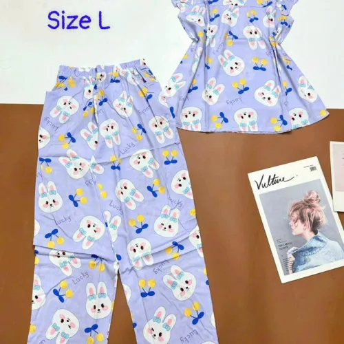 Đồ bộ vải tole áo sát nách quần lửng nhiều hoạ tiết size l