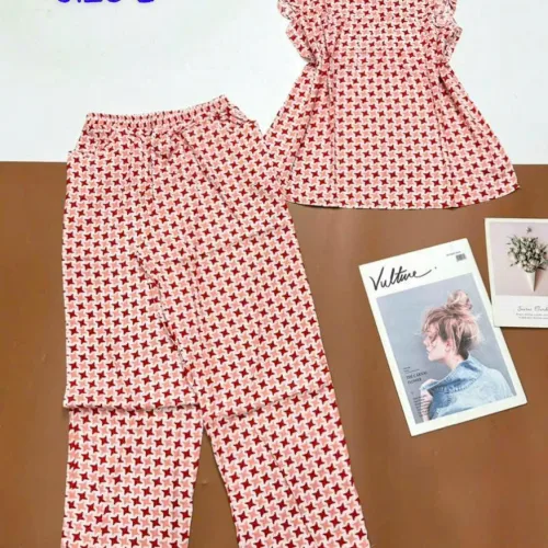 Đồ bộ vải tole áo sát nách quần lửng nhiều hoạ tiết size l