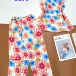 Đồ bộ vải tole áo sát nách quần lửng nhiều hoạ tiết size l