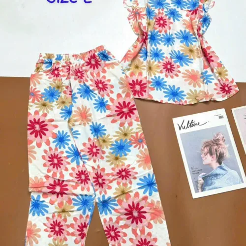 Đồ bộ vải tole áo sát nách quần lửng nhiều hoạ tiết size l