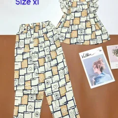 Đồ bộ vải tole áo sát nách quần lửng nhiều hoạ tiết size xl