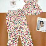 Đồ bộ vải tole áo sát nách quần lửng nhiều hoạ tiết size xl