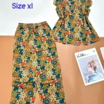 Đồ bộ vải tole áo sát nách quần lửng nhiều hoạ tiết size xl