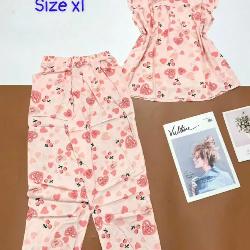 Đồ bộ vải tole áo sát nách quần lửng nhiều hoạ tiết size xl