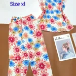 Đồ bộ vải tole áo sát nách quần lửng nhiều hoạ tiết size xl