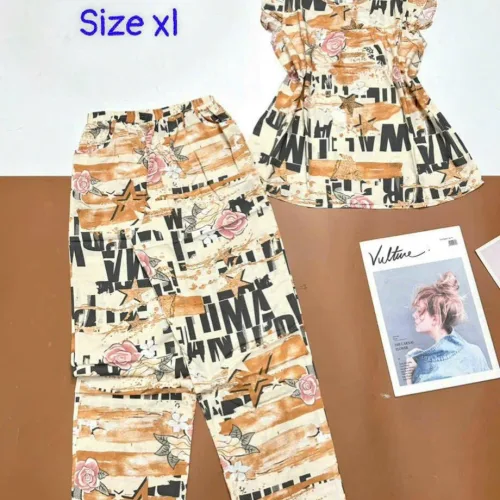 Đồ bộ vải tole áo sát nách quần lửng nhiều hoạ tiết size xl