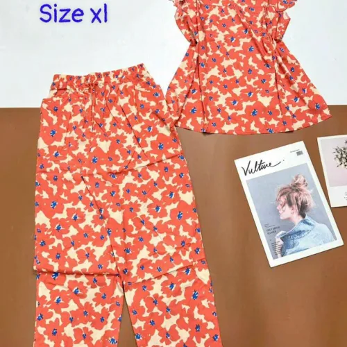 Đồ bộ vải tole áo sát nách quần lửng nhiều hoạ tiết size xl