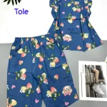 Đồ bộ vải tole  quần lửng áo sát nách bèo