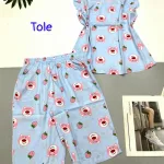 Đồ bộ vải tole  quần lửng áo sát nách bèo