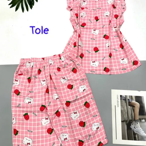 Đồ bộ vải tole  quần lửng áo sát nách bèo