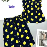 Đồ bộ vải tole  quần lửng áo sát nách bèo