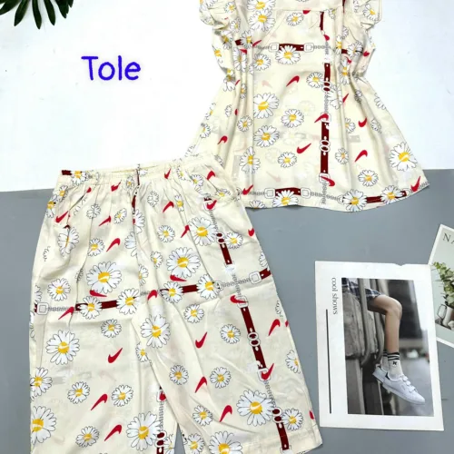 Đồ bộ vải tole  quần lửng áo sát nách bèo