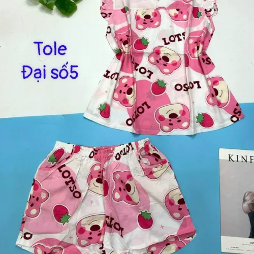 Đồ bộ vải tole số 5 quần đùi áo sát nách bèo
