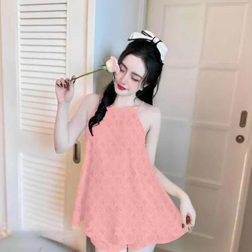 Đồ bộ vải tonl áo hai dây phủ quần