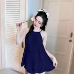 Đồ bộ vải tonl áo hai dây phủ quần