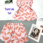 Đồ bộ vải tonl form lớn quần đùi áo sát nách
