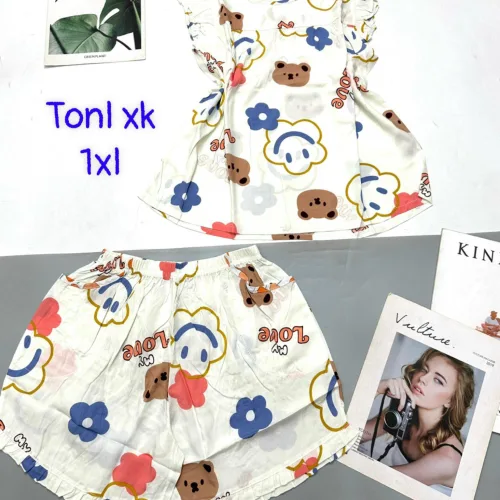 Đồ bộ vải tonl form lớn quần đùi áo sát nách