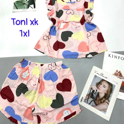 Đồ bộ vải tonl form lớn quần đùi áo sát nách