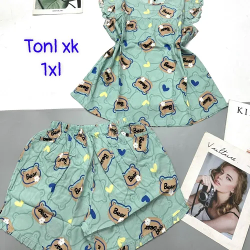 Đồ bộ vải tonl form lớn quần đùi áo sát nách