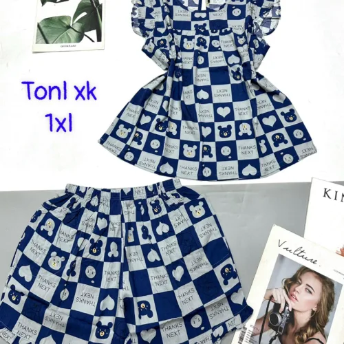 Đồ bộ vải tonl form lớn quần đùi áo sát nách